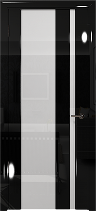 Арт Деко Vatikan Premium Глянец Спациа-5  черный глянец триплекс кипельно-белый