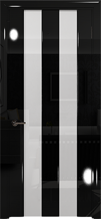 Арт Деко Vatikan Premium Глянец Амалия-2  черный глянец триплекс кипельно-белый