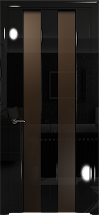 Арт Деко Vatikan Premium Глянец Амалия-2  черный глянец триплекс тонированный