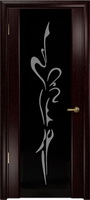 Арт Деко Стайл Спация-3 венге триплекс черный с рисунком "Балерина"
