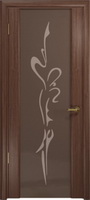 Арт Деко Стайл Спация-3 орех американский триплекс тонированный с рисунком "Балерина"