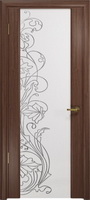 Арт Деко Стайл Спация-3 орех американский триплекс белый с рисунком  cо стразами