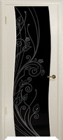 Арт Деко Стайл Вэла аква триплекс черный с рисунком со стразами