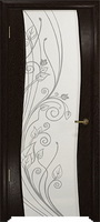Арт Деко Стайл Вэла фуокко триплекс белый с рисунком со стразами